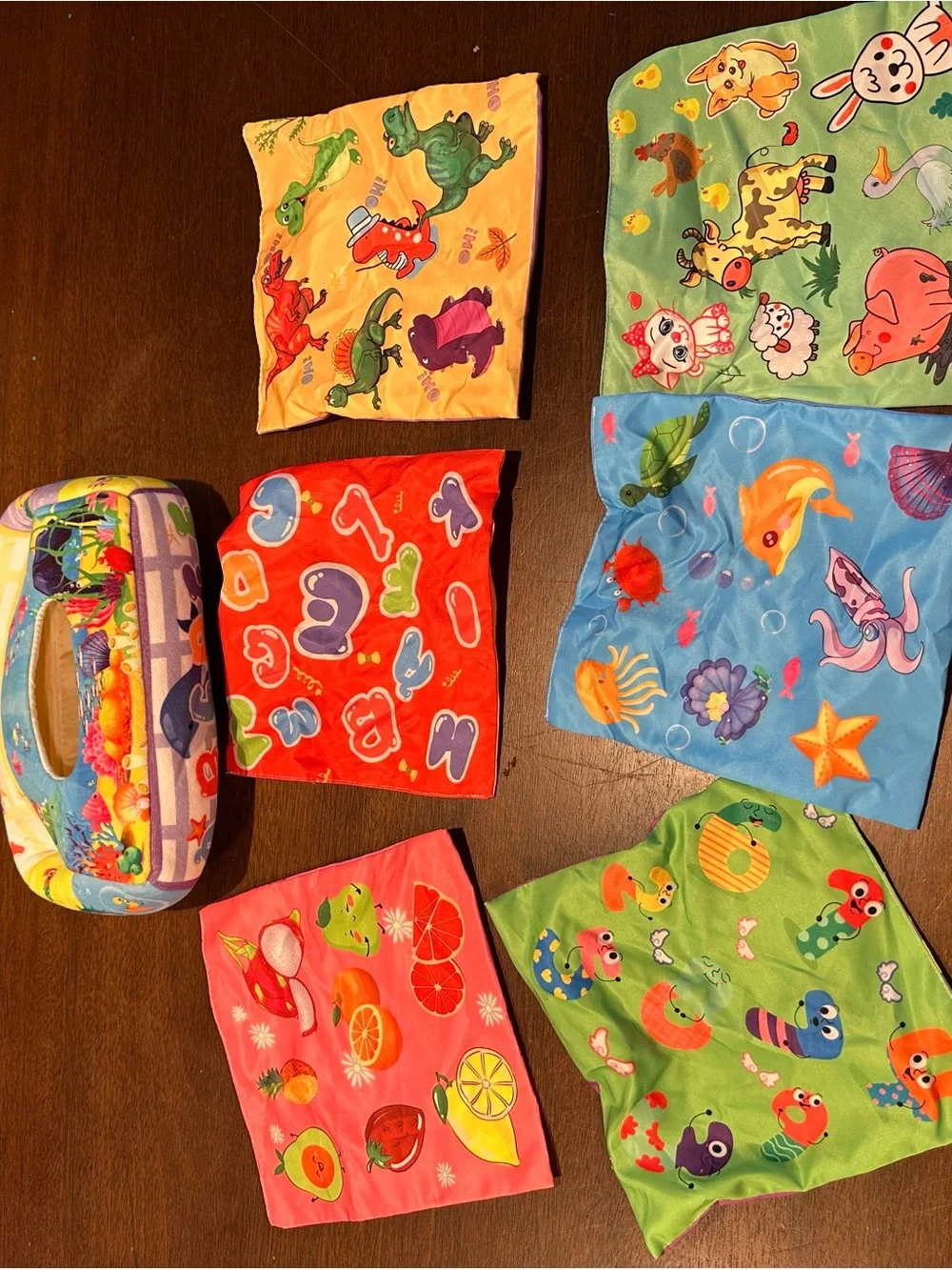 Colorful Kids Sensory Bags - Assorted Sea & Animal Prints